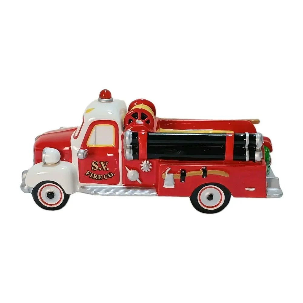 Vtg Department 56 Fire Truck w/ Working Lights 1998 #54952 NIB